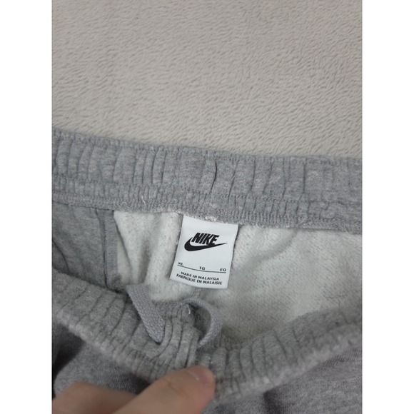 Nike Sweatpants Mens XL Joggers Gray Fleece Swoosh Check - Picture 4 of 6